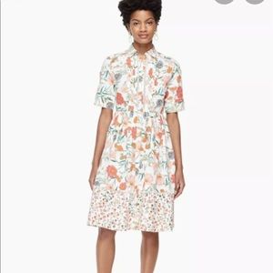 Kate Spade Blossom Poplin Shirtdress Dress Size 4